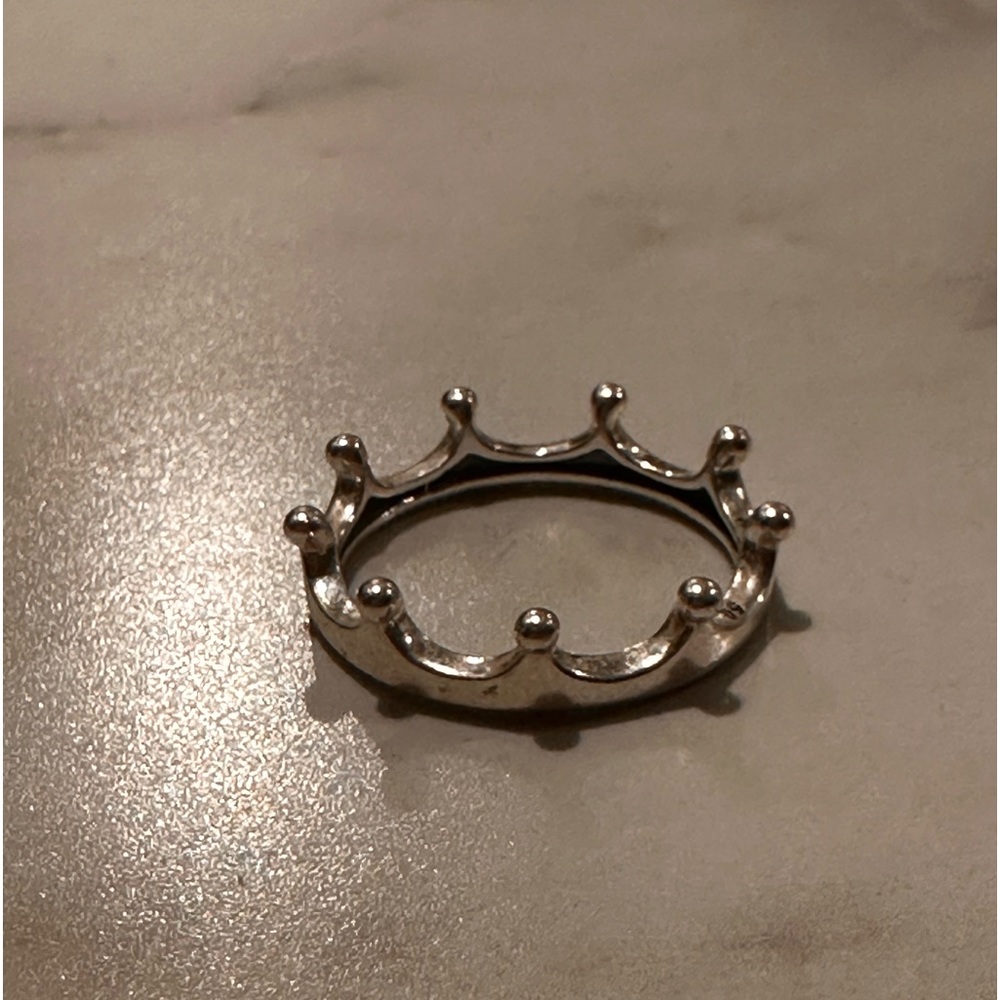 Pandora silver crown ring size 5
